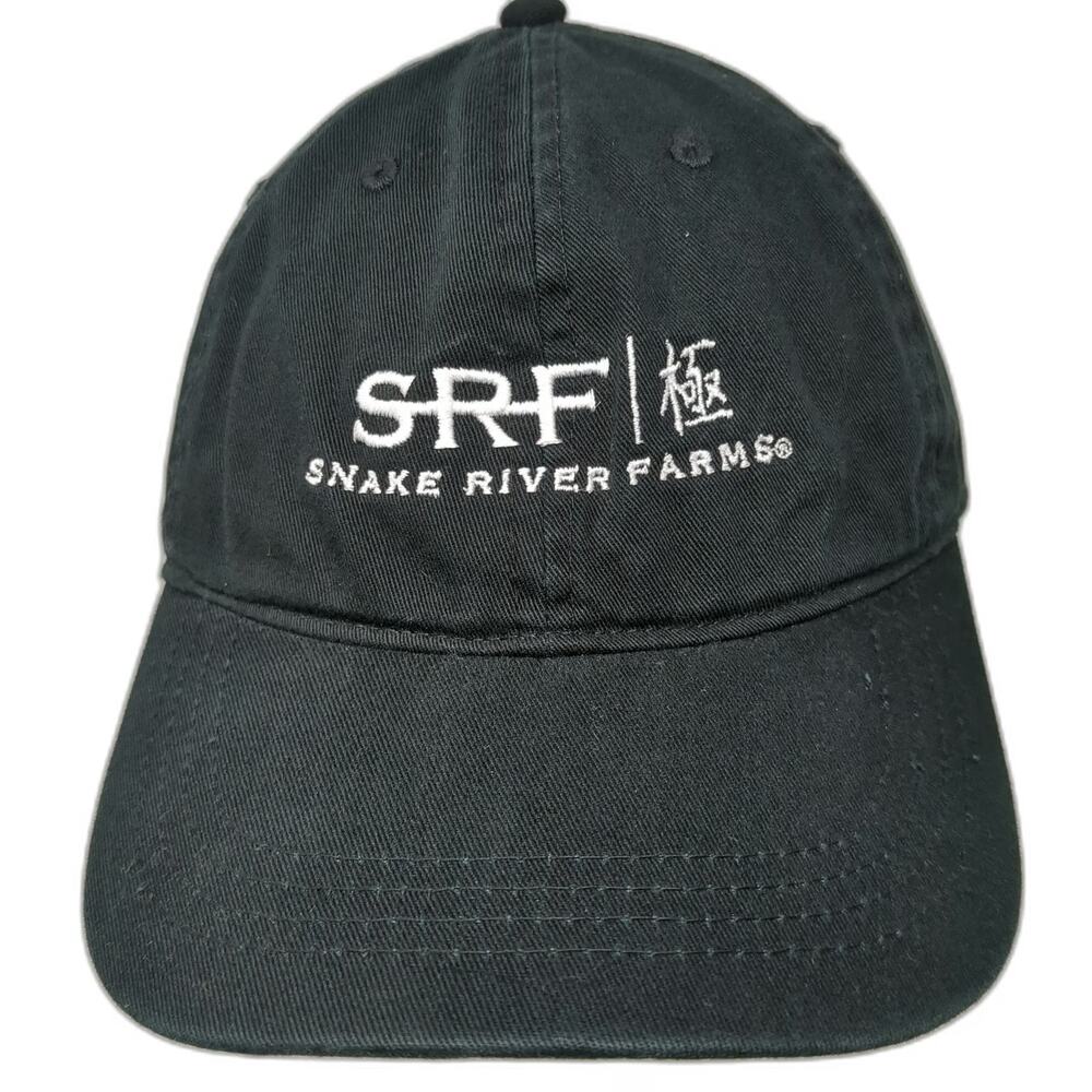 Outdoor Baseball Cap Black One Size Snake River Farms SRF Slideback Buckle Hat